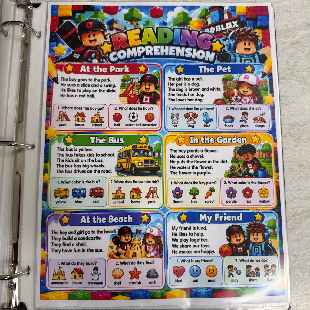 Roblox learning Binder