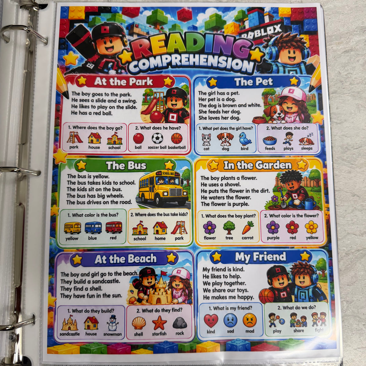 Roblox learning Binder