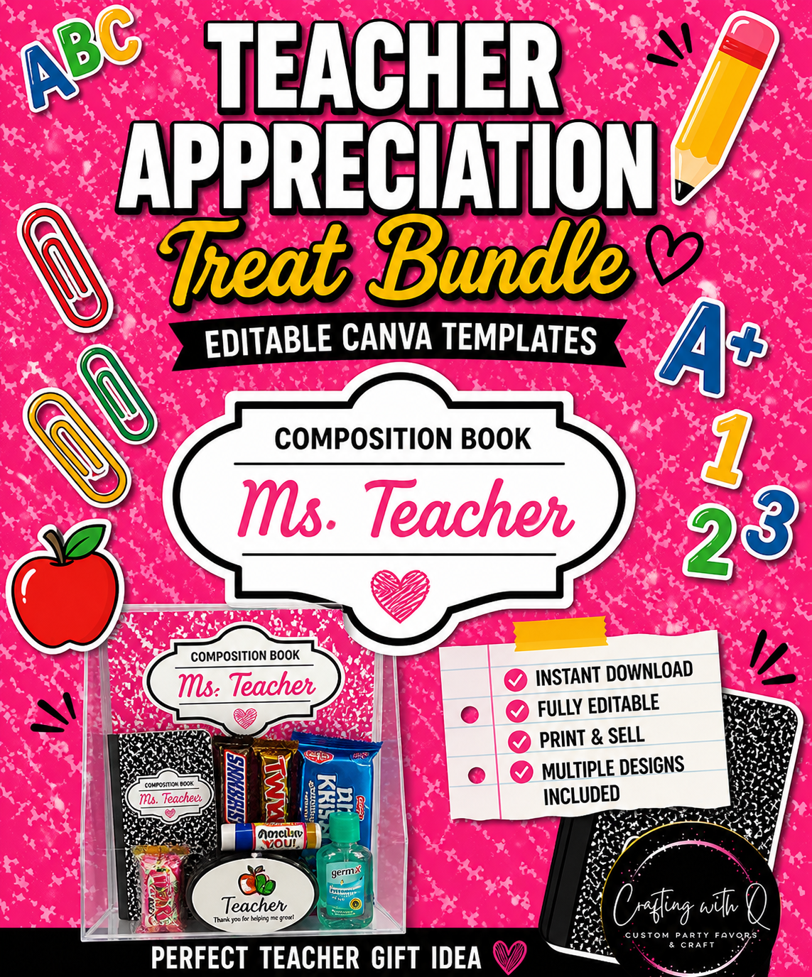 Teachers Treat Card Bundle