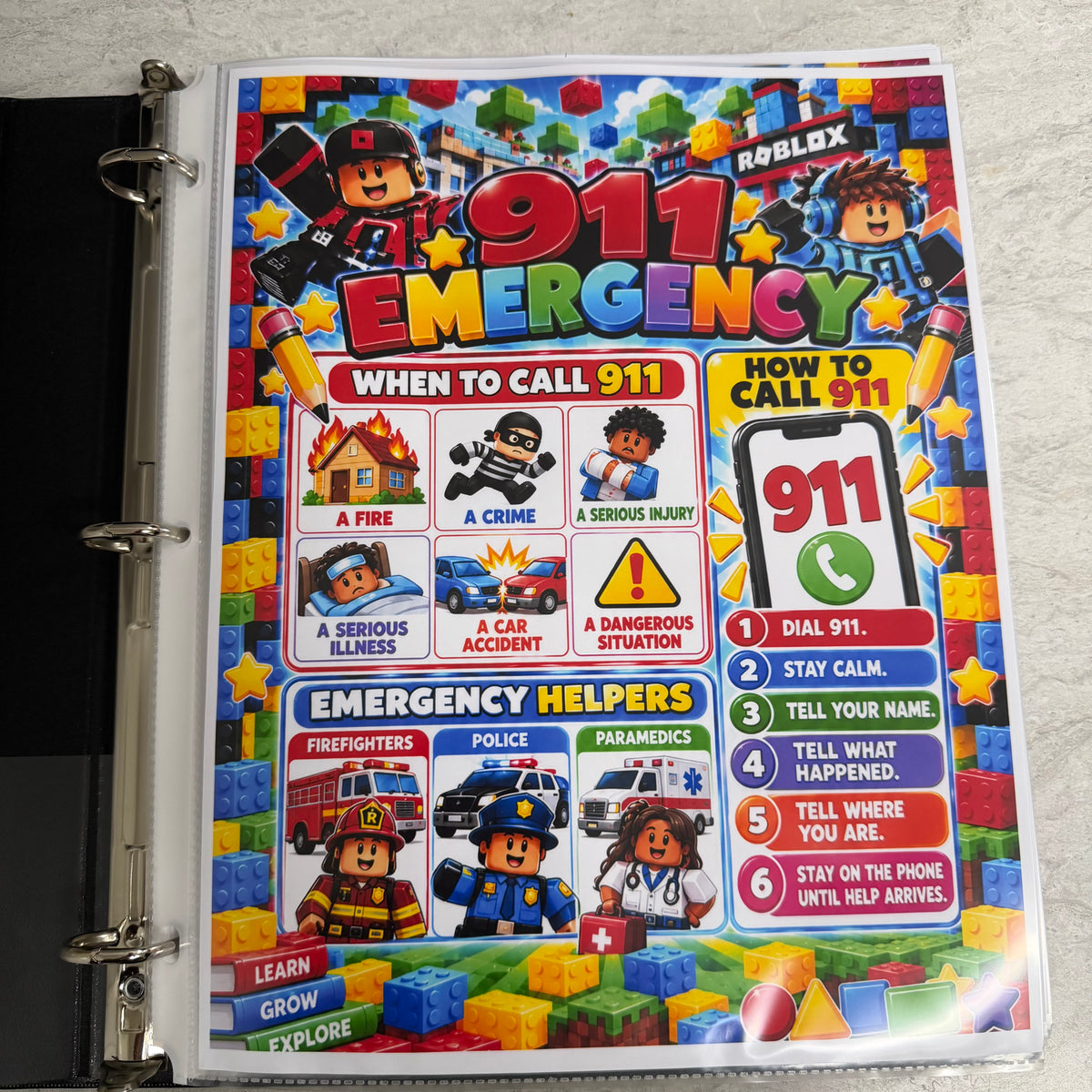 Roblox learning Binder